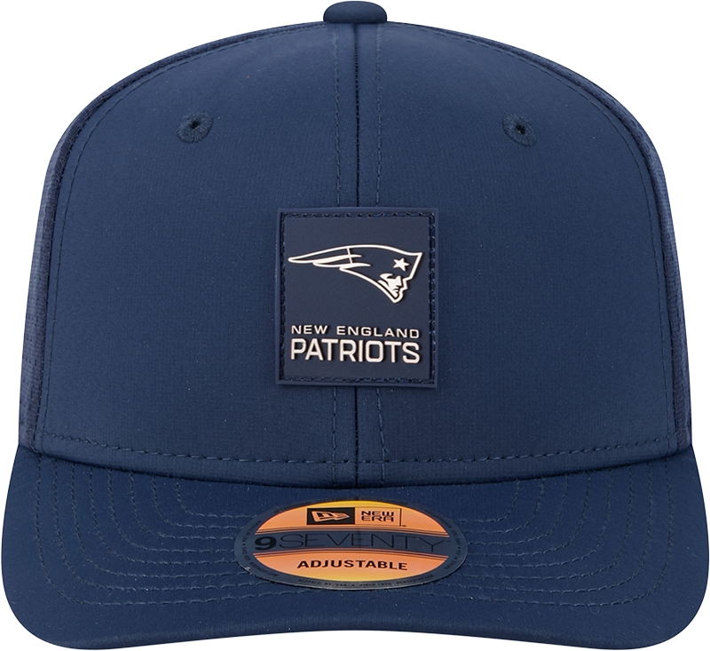 New England Patriots New Era Navy 2025 Sideline 9SEVENTY Trucker Adjustable Hat for Men product image 2, provided for visual