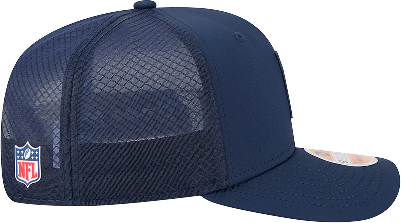 New England Patriots New Era Navy 2025 Sideline 9SEVENTY Trucker Adjustable Hat for Men product image 4, provided for visual