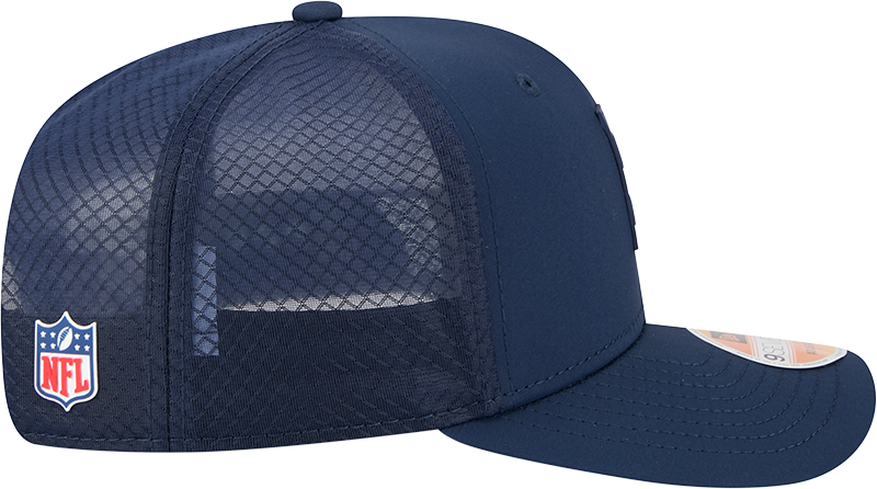 Seattle Seahawks New Era Navy 2025 Sideline 9SEVENTY Trucker Adjustable Hat for Men product image 5, provided for visual