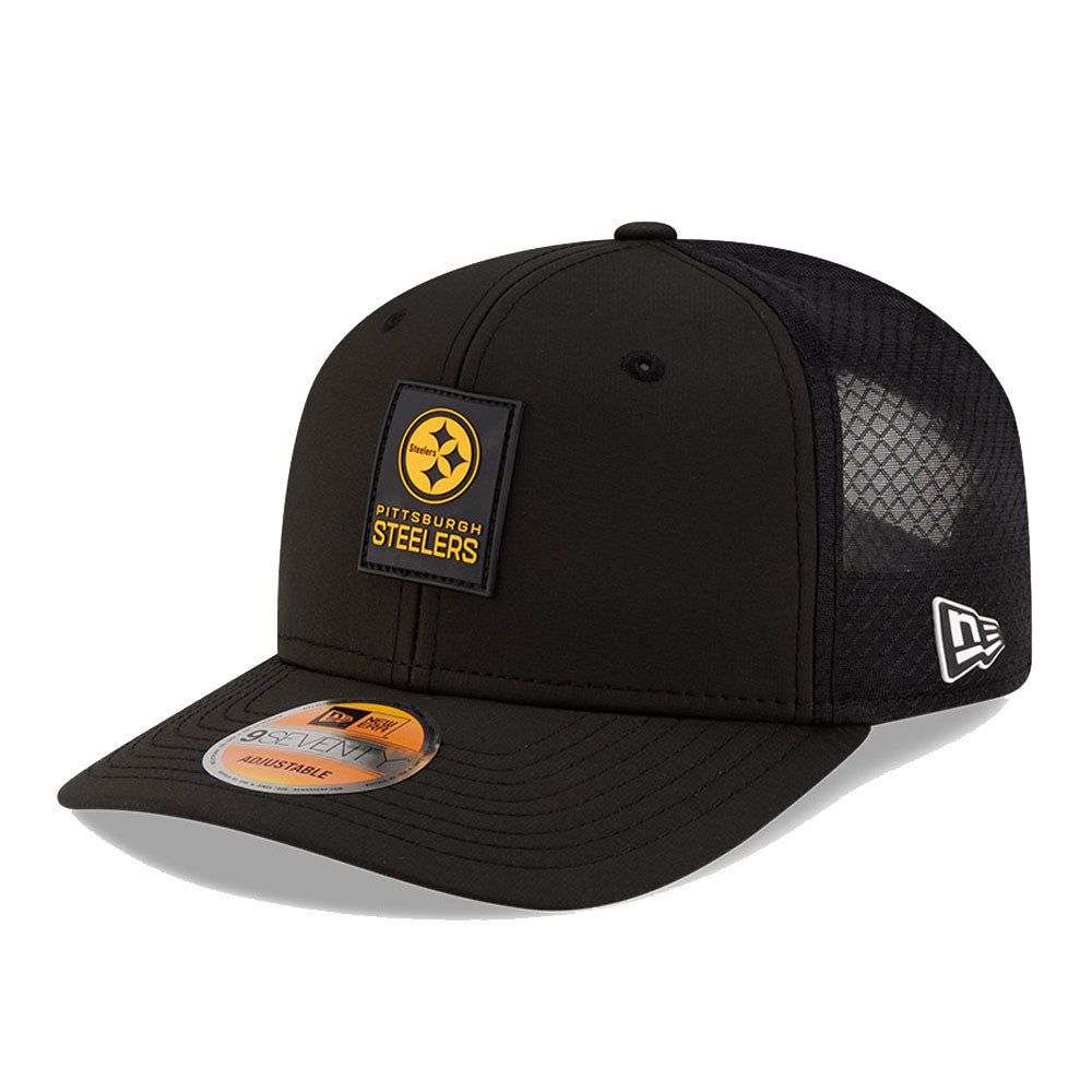 Pittsburgh Steelers New Era Black 2025 NFL Sideline Heat 9SEVENTY Adjustable Hat for Men product image 1, provided for