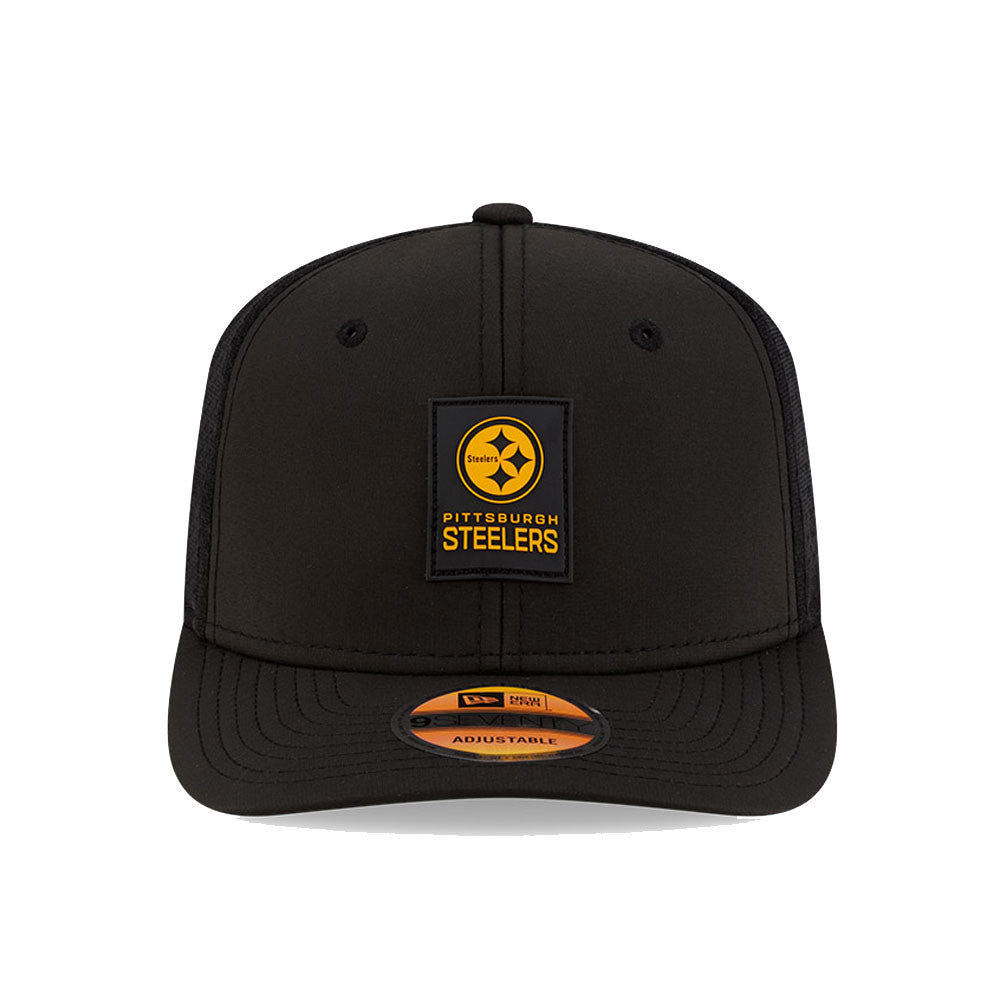 Pittsburgh Steelers New Era Black 2025 NFL Sideline Heat 9SEVENTY Adjustable Hat for Men product image 2, provided for