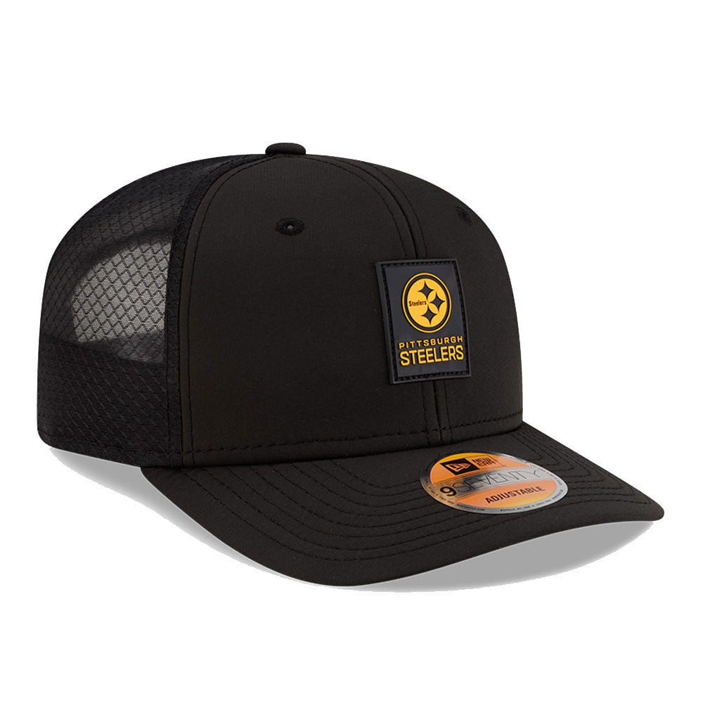 Pittsburgh Steelers New Era Black 2025 NFL Sideline Heat 9SEVENTY Adjustable Hat for Men product image 3, provided for