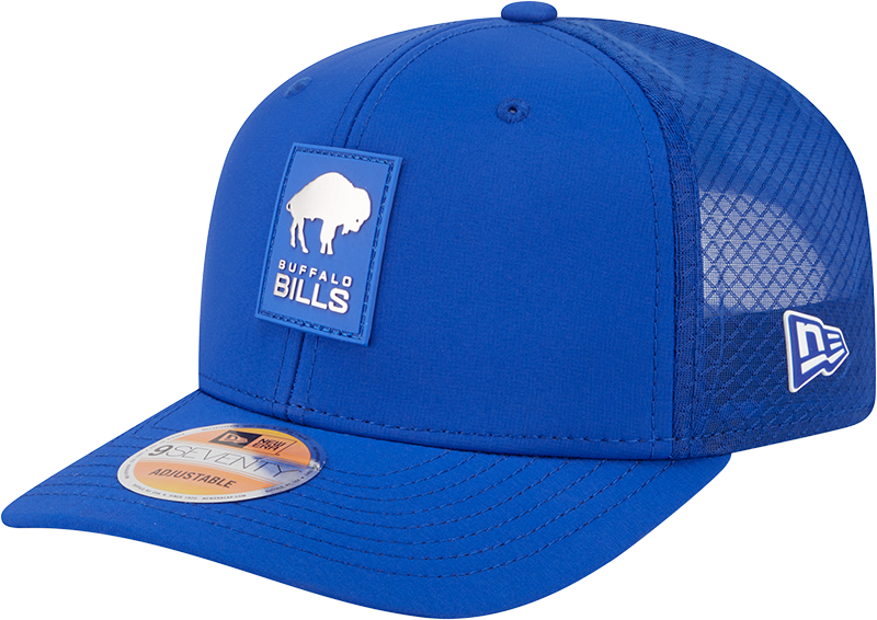 Buffalo Bills New Era Royal 2025 Sideline 9SEVENTY Trucker Adjustable Hat for Men product image 1, provided for visual