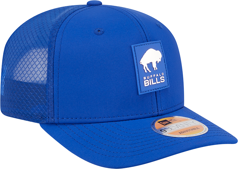Buffalo Bills New Era Royal 2025 Sideline 9SEVENTY Trucker Adjustable Hat for Men product image 3, provided for visual