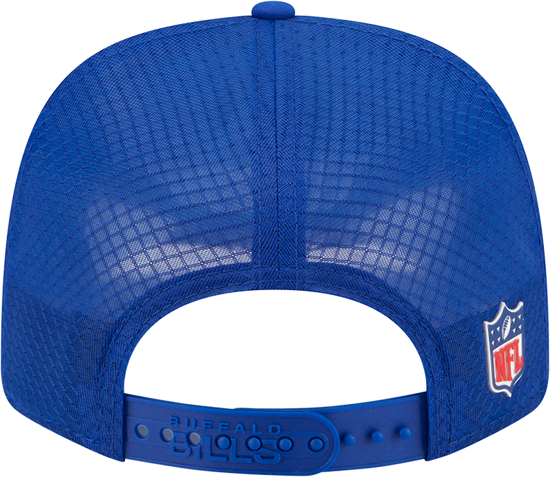 Buffalo Bills New Era Royal 2025 Sideline 9SEVENTY Trucker Adjustable Hat for Men product image 6, provided for visual