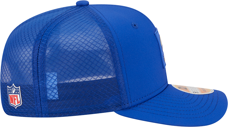 Buffalo Bills New Era Royal 2025 Sideline 9SEVENTY Trucker Adjustable Hat for Men product image 4, provided for visual