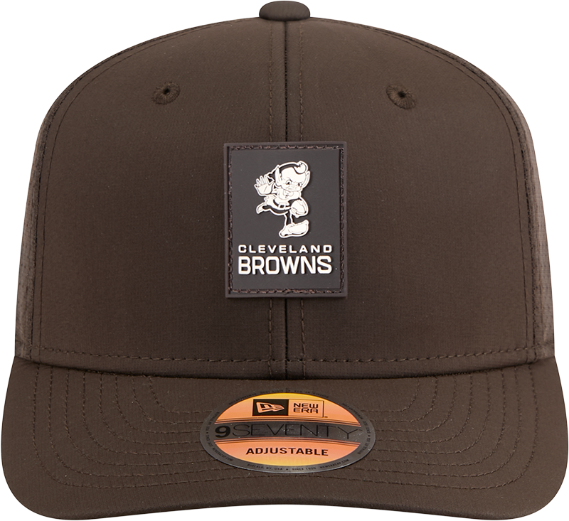 Cleveland Browns New Era Brown 2025 Sideline Brownie 9SEVENTY Trucker Adjustable Hat for Men product image 2, provided for