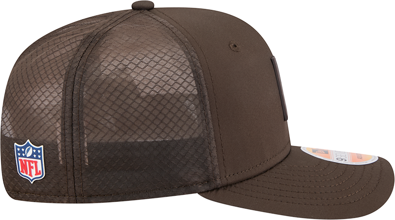 Cleveland Browns New Era Brown 2025 Sideline Brownie 9SEVENTY Trucker Adjustable Hat for Men product image 4, provided for