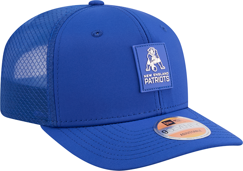 New England Patriots New Era Royal 2025 Sideline 9SEVENTY Trucker Adjustable Hat for Men product image 3, provided for