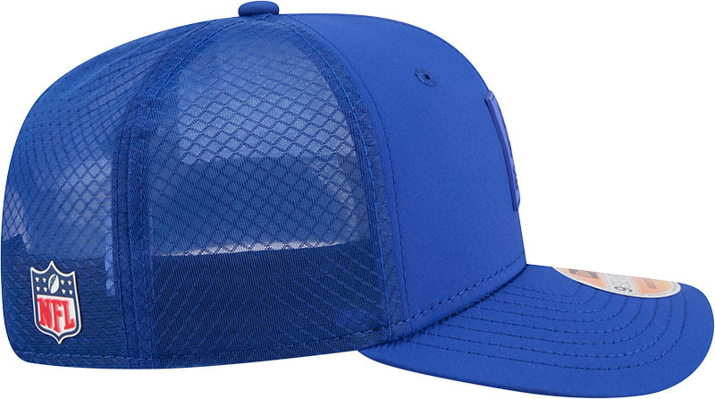 New England Patriots New Era Royal 2025 Sideline 9SEVENTY Trucker Adjustable Hat for Men product image 5, provided for