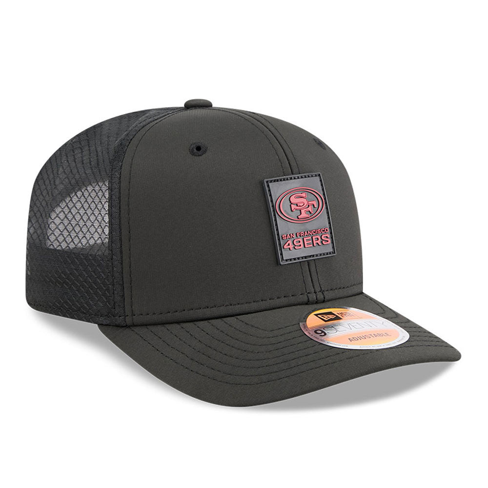 San Francisco 49ers New Era Black 2025 NFL Sideline Heat 9SEVENTY Adjustable Hat for Men product image 3, provided for