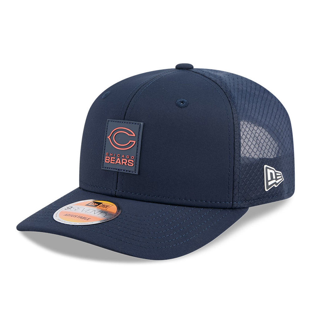 Chicago Bears New Era Navy 2025 NFL Secondary Logo Sideline Heat 9SEVENTY Adjustable Hat for Men product image 1, provided