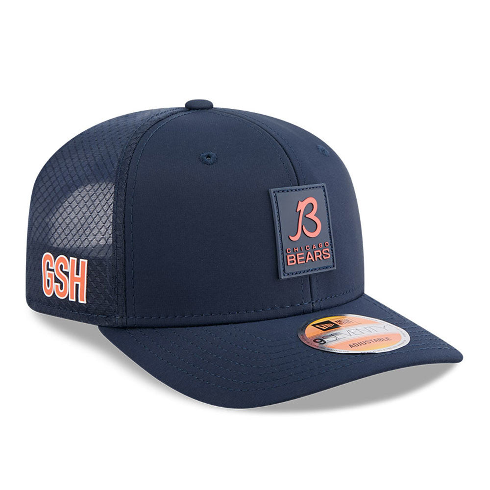 Chicago Bears New Era Navy 2025 NFL B Sideline Heat 9SEVENTY Adjustable Hat for Men product image 3, provided for visual