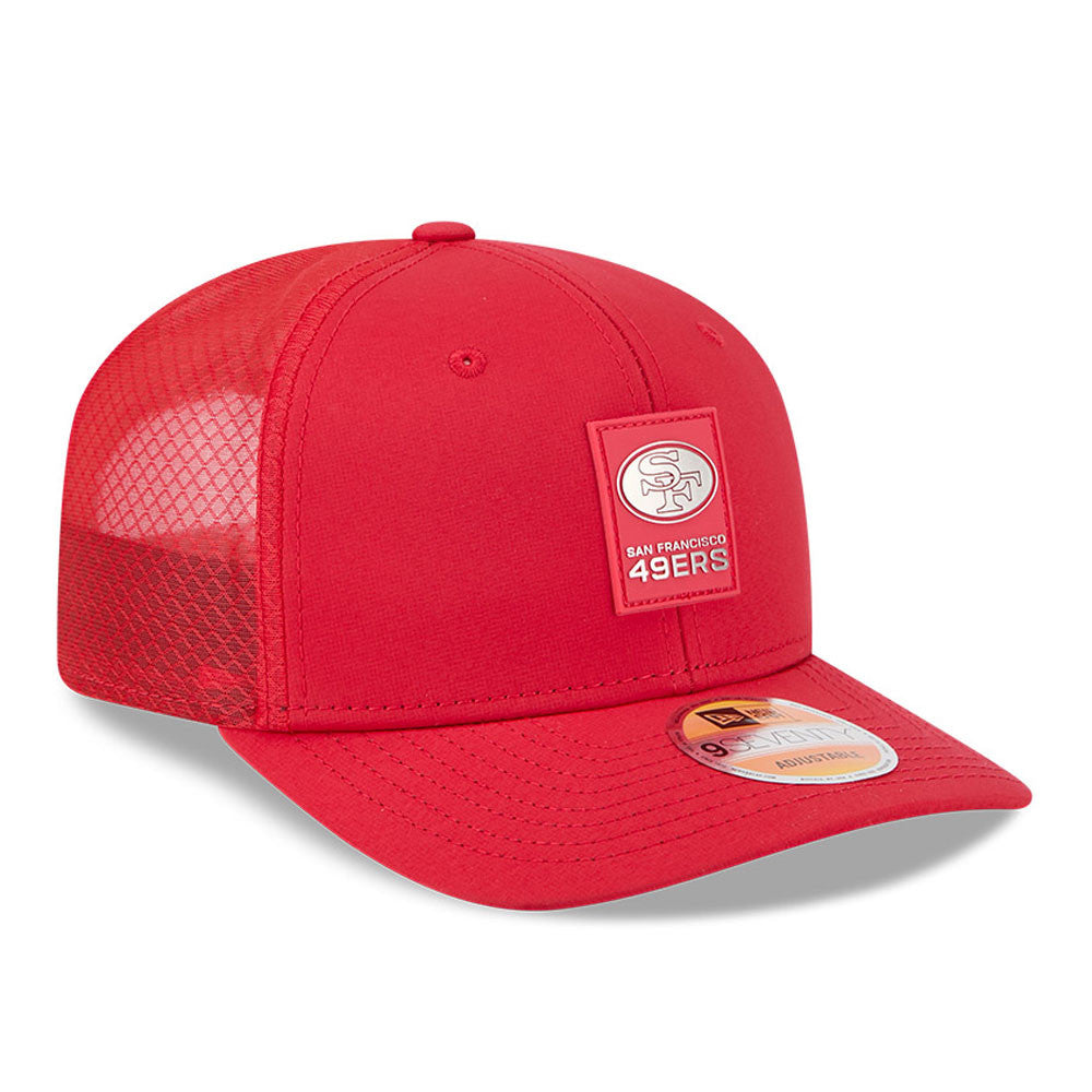 San Francisco 49ers New Era Red 2025 NFL Sideline Heat 9SEVENTY Adjustable Hat for Men product image 3, provided for visual