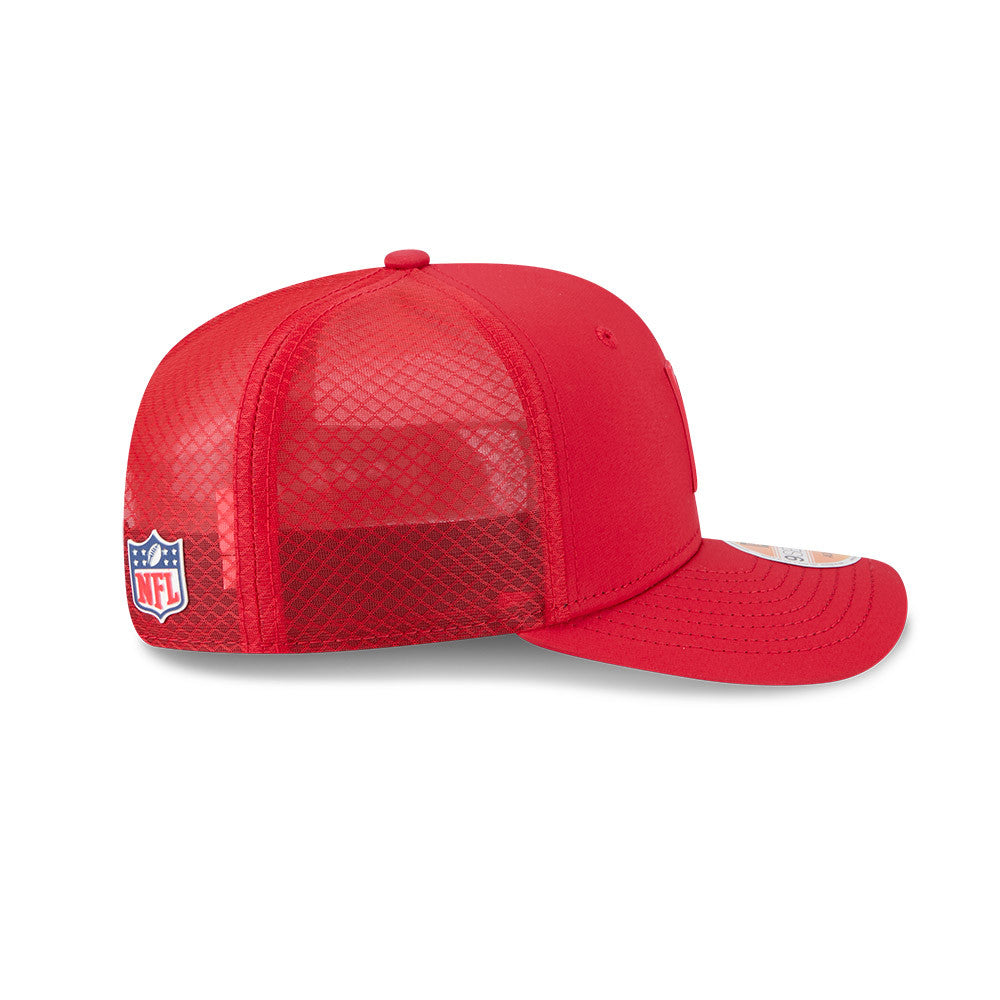 San Francisco 49ers New Era Red 2025 NFL Sideline Heat 9SEVENTY Adjustable Hat for Men product image 5, provided for visual