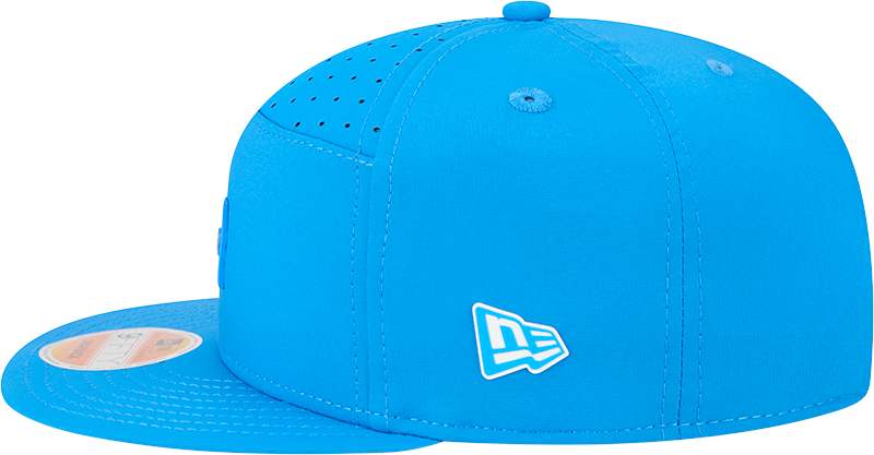 Detroit Lions New Era Blue 2025 Sideline Split Panel 9FIFTY Snapback Hat for Men product image 4, provided for visual