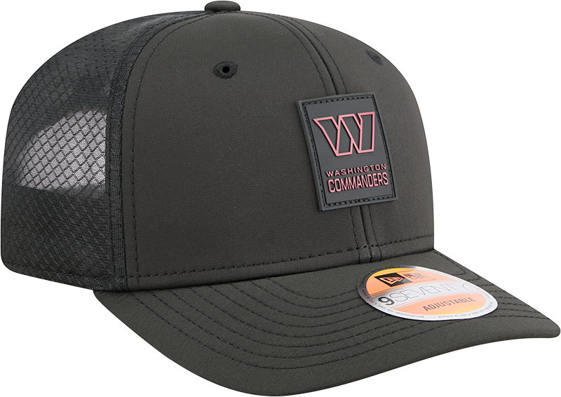 Washington Commanders New Era Black 2025 Sideline 9SEVENTY Trucker Adjustable Hat for Men product image 3, provided for