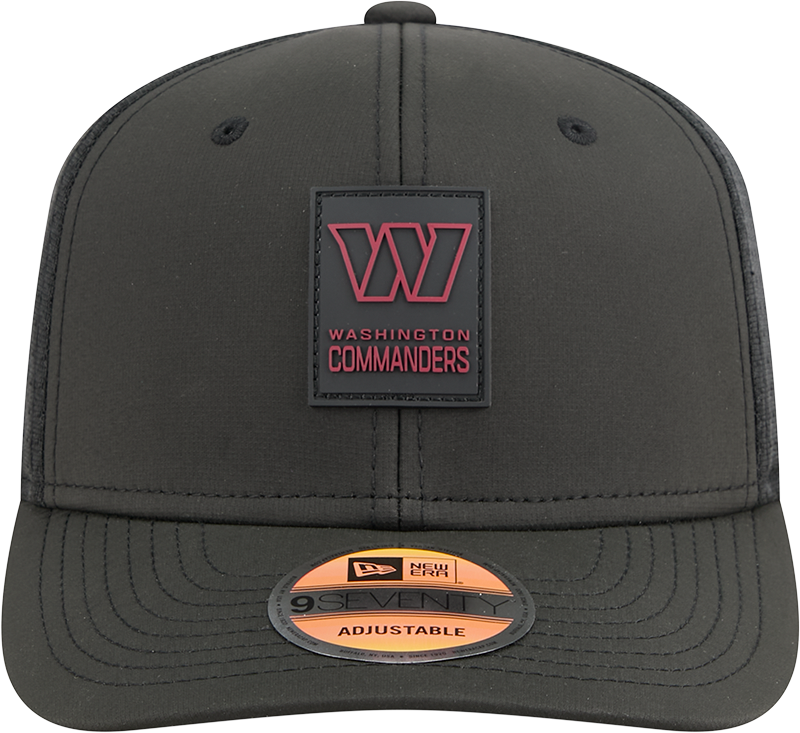 Washington Commanders New Era Black 2025 Sideline 9SEVENTY Trucker Adjustable Hat for Men product image 2, provided for