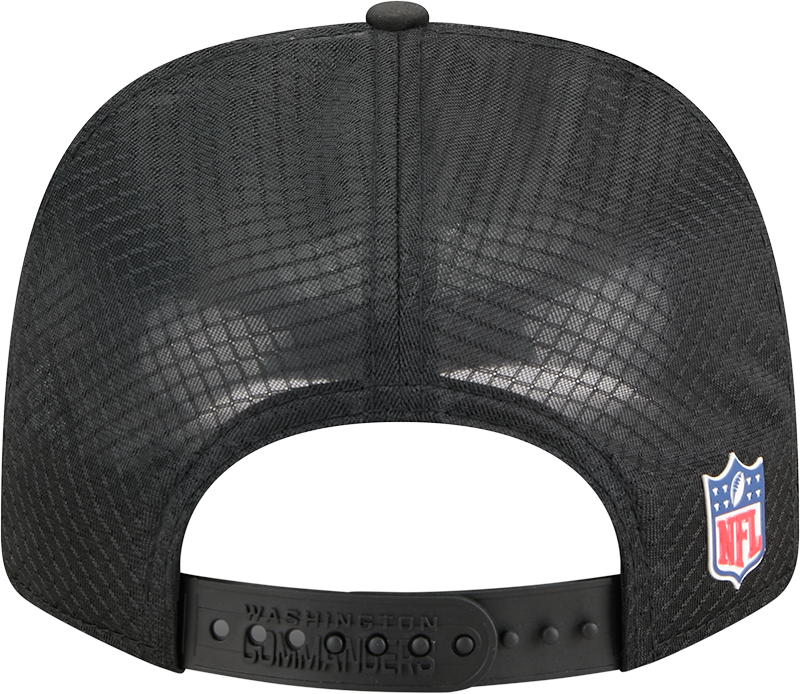 Washington Commanders New Era Black 2025 Sideline 9SEVENTY Trucker Adjustable Hat for Men product image 6, provided for