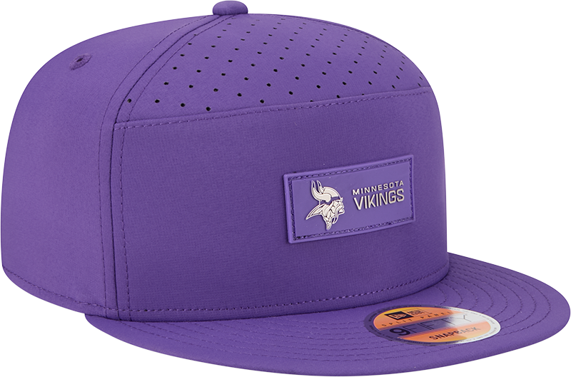 Minnesota Vikings New Era Purple 2025 Sideline Split Panel 9FIFTY Snapback Hat for Men product image 3, provided for visual