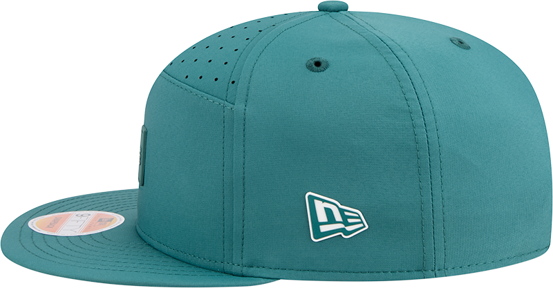 Philadelphia Eagles New Era Green 2025 Sideline Split Panel 9FIFTY Snapback Hat for Men product image 4, provided for visual