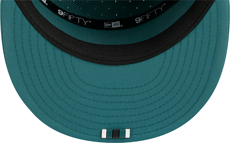 Philadelphia Eagles New Era Green 2025 Sideline Split Panel 9FIFTY Snapback Hat for Men product image 5, provided for visual