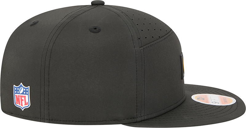 Pittsburgh Steelers New Era Black 2025 Sideline Split Panel 9FIFTY Snapback Hat for Men product image 5, provided for visual
