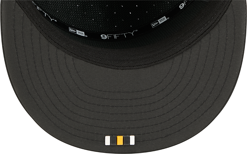 Pittsburgh Steelers New Era Black 2025 Sideline Split Panel 9FIFTY Snapback Hat for Men product image 7, provided for visual