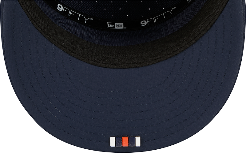 Chicago Bears New Era Navy 2025 Sideline Split Panel 9FIFTY Snapback Hat for Men product image 7, provided for visual