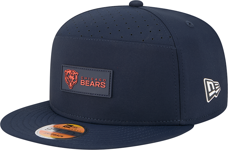 Chicago Bears New Era Navy 2025 Primary Sideline Split Panel 9FIFTY Snapback Hat for Men product image 1, provided for
