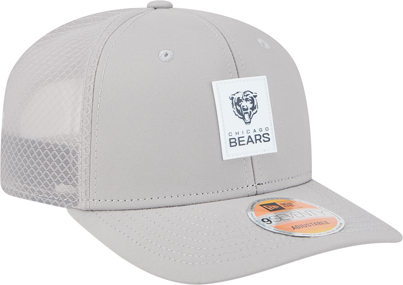 Chicago Bears New Era Gray 2025 NFL Primary Logo Sideline Heat 9SEVENTY Adjustable Hat for Men product image 3, provided for