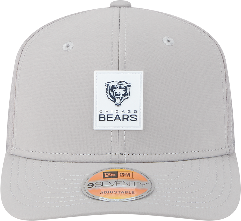 Chicago Bears New Era Gray 2025 NFL Primary Logo Sideline Heat 9SEVENTY Adjustable Hat for Men product image 2, provided for
