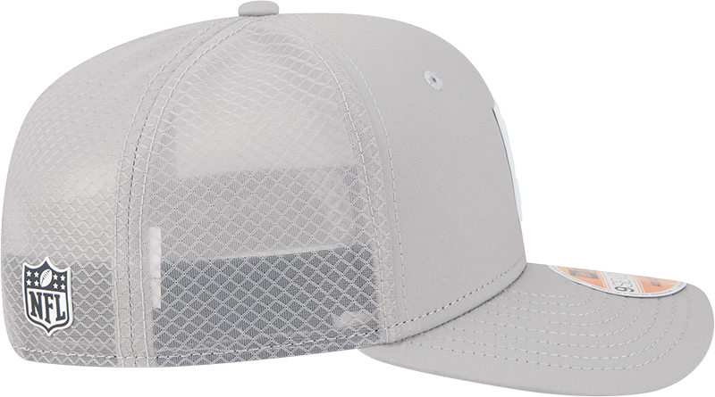 Chicago Bears New Era Gray 2025 NFL Primary Logo Sideline Heat 9SEVENTY Adjustable Hat for Men product image 6, provided for