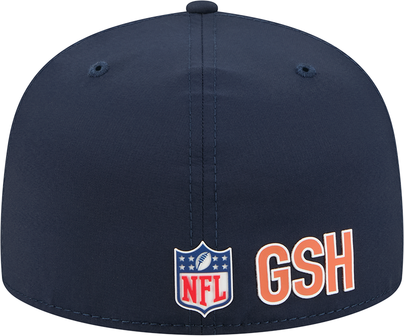 Chicago Bears New Era Navy 2025 Sideline 59FIFTY Fitted Hat for Men product image 6, provided for visual reference and