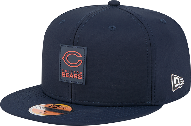 Chicago Bears New Era Navy 2025 Sideline C 59FIFTY Fitted Hat for Men product image 1, provided for visual reference and