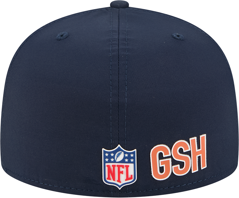 Chicago Bears New Era Navy 2025 Sideline C 59FIFTY Fitted Hat for Men product image 6, provided for visual reference and