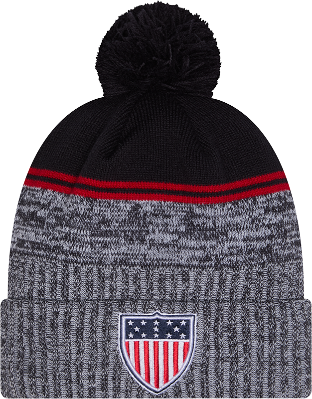 Team USA Olympics New Era Cuffed Pom Knit product image 1, provided for visual reference and product detail review
