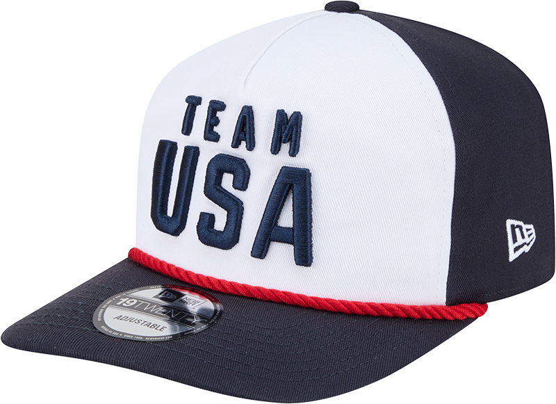 Team USA Olympics New Era Navy 19TWENTY Adjustable Hat product image 1, provided for visual reference and product detail