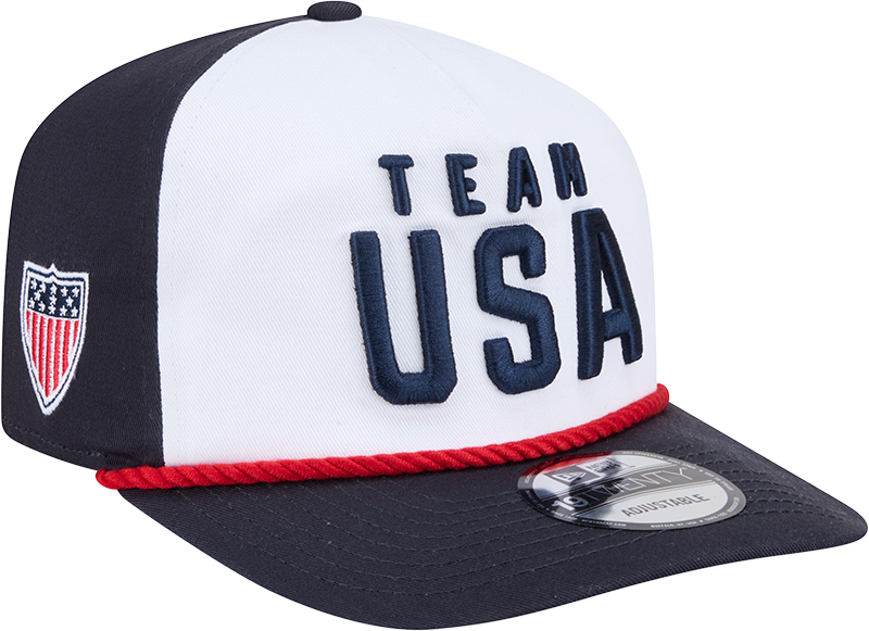 Team USA Olympics New Era Navy 19TWENTY Adjustable Hat product image 3, provided for visual reference and product detail