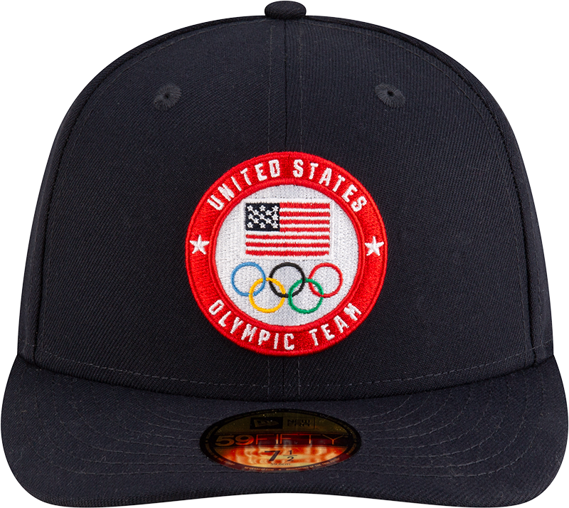 Team USA Olympics New Era Navy 59FIFTY Fitted Hat product image 2, provided for visual reference and product detail review