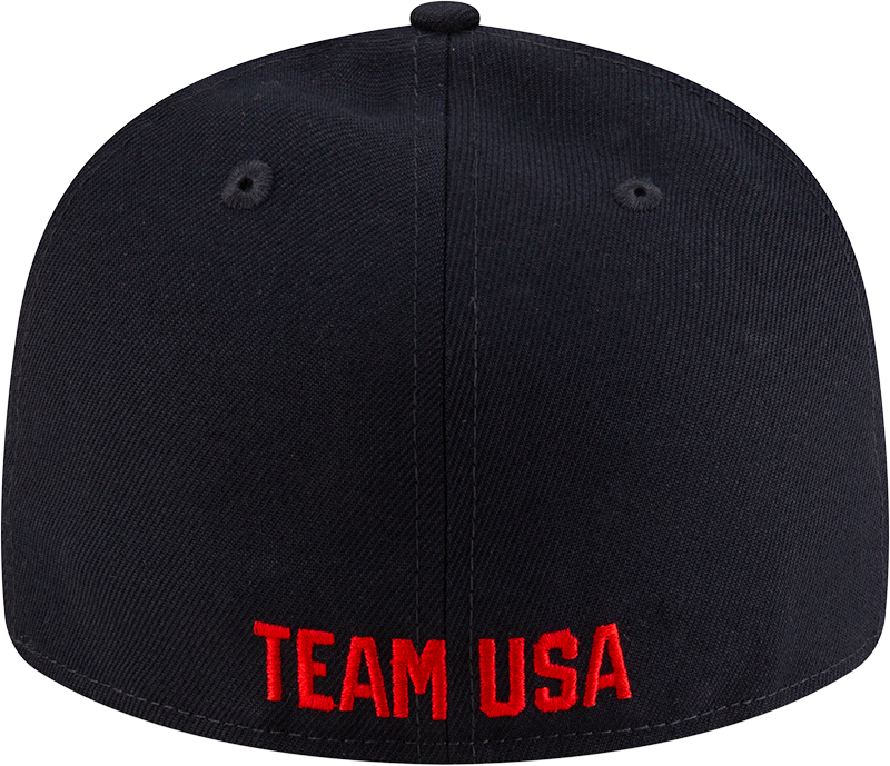 Team USA Olympics New Era Navy 59FIFTY Fitted Hat product image 7, provided for visual reference and product detail review