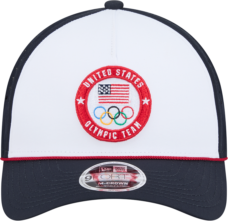 Team USA New Era Olympic 9FORTY A-Frame M-Crown Performance Adjustable Hat product image 2, provided for visual reference