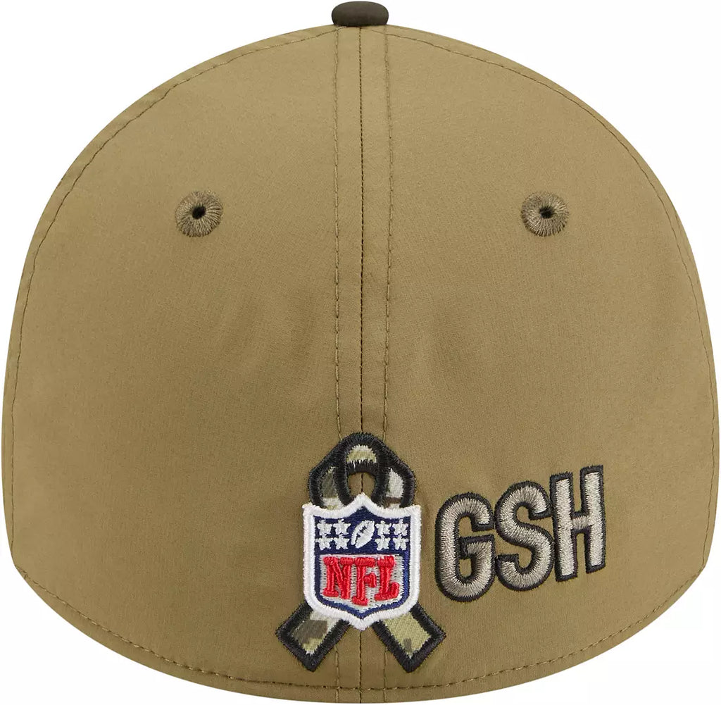 New Era Green Chicago Bears 2025 Salute to Service 39THIRTY Flex Hat-C Logo for Men product image 3, provided for visual