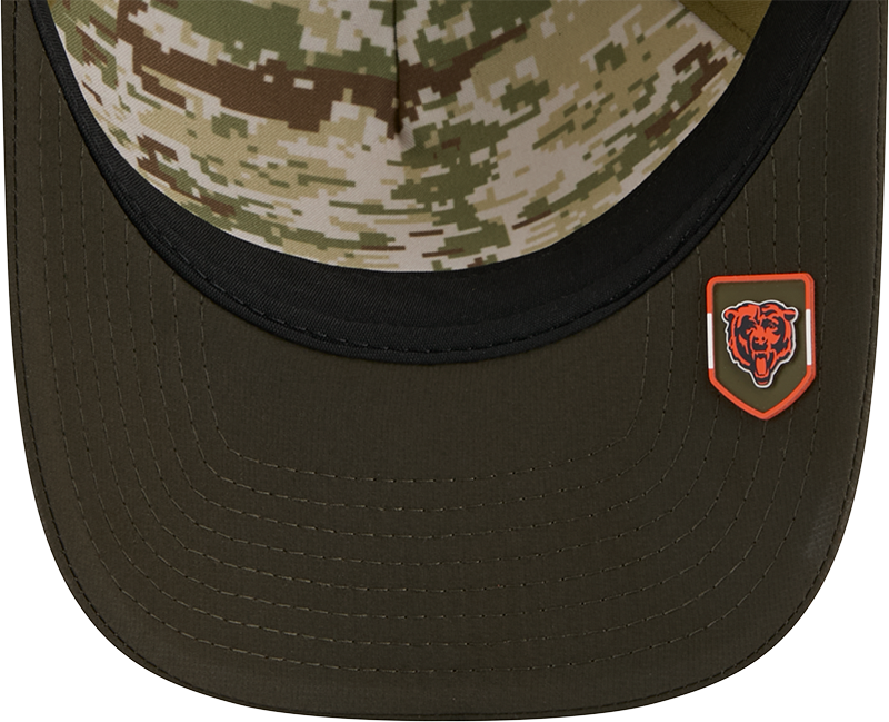 Chicago Bears New Era Green 2025 NFL Salute To Service Sideline 9FORTY M-Crown Adjustable Hat for Men product image 7,