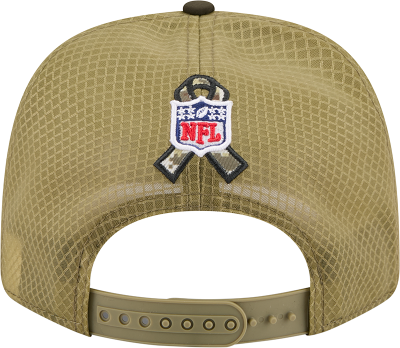 Detroit Lions New Era Green 2025 Salute To Service Sideline 9SEVENTY Trucker Adjustable Hat for Men product image 6,