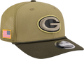 Green Bay Packers New Era Green 2025 Salute To Service Sideline 9SEVENTY Trucker Adjustable Hat for Men product image 1,