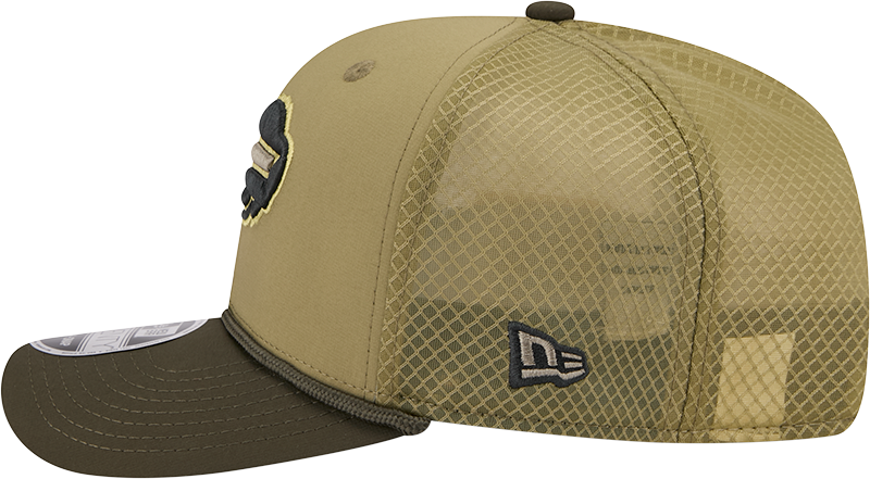 Buffalo Bills New Era Green 2025 Salute To Service Sideline 9SEVENTY Trucker Adjustable Hat for Men product image 4,