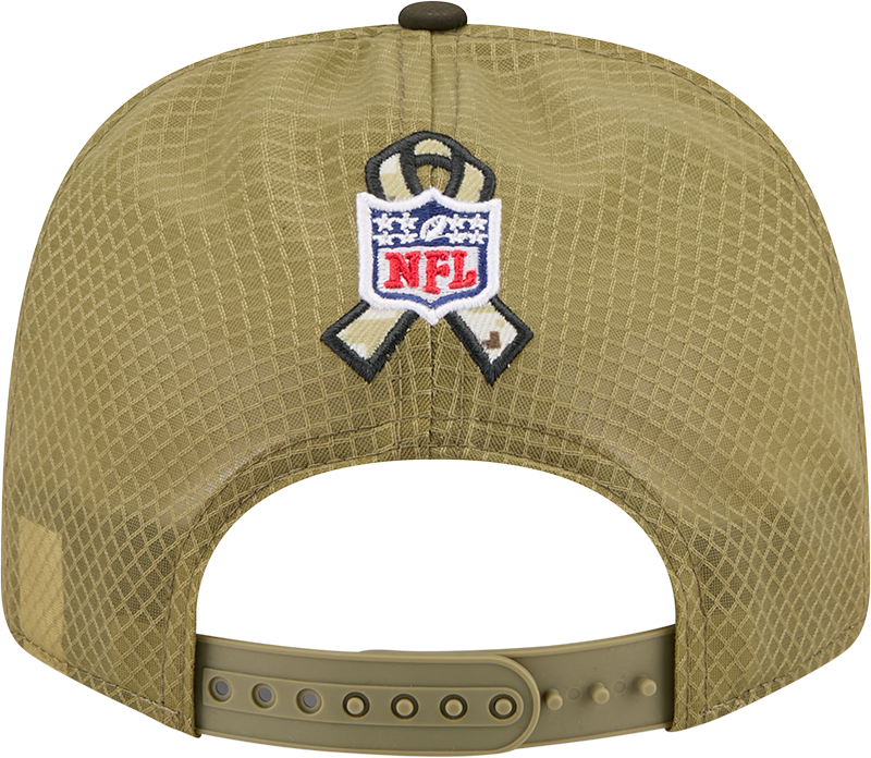 Buffalo Bills New Era Green 2025 Salute To Service Sideline 9SEVENTY Trucker Adjustable Hat for Men product image 6,