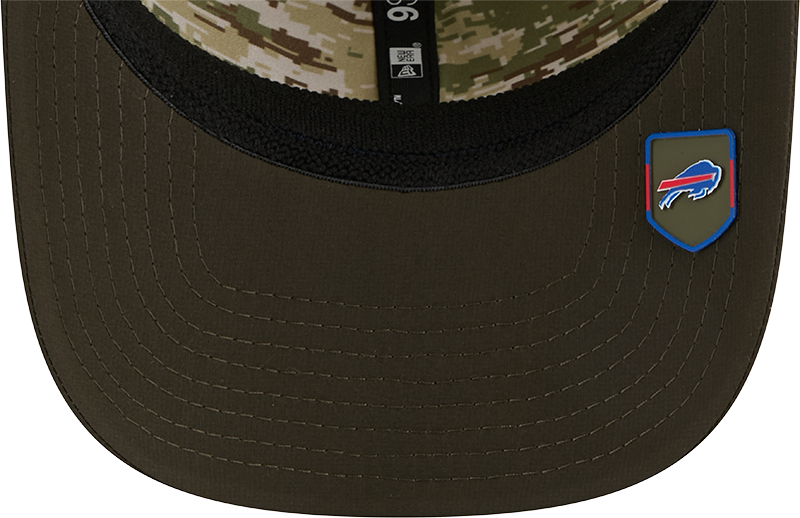 Buffalo Bills New Era Green 2025 Salute To Service Sideline 9SEVENTY Trucker Adjustable Hat for Men product image 7,