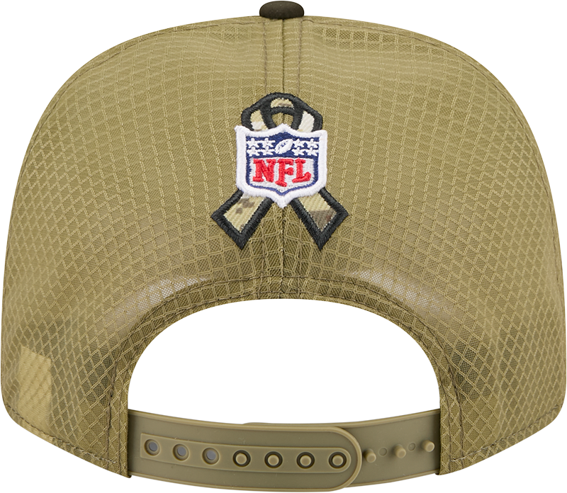 Cincinnati Bengals New Era Green 2025 Salute To Service Sideline 9SEVENTY Trucker Adjustable Hat for Men product image 6,